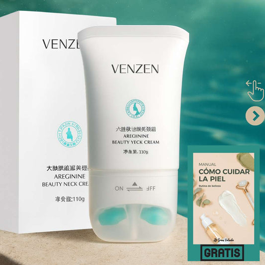 Crema Venzen® Reafirmante con rodillo que necesitas todos los días.