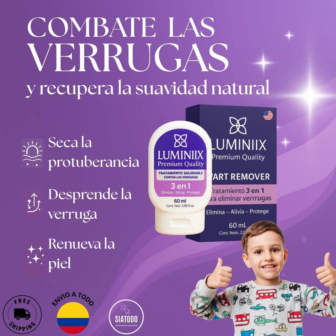 Eliminador de Verrugas-Luminiix Crema® Para los más pequeños.