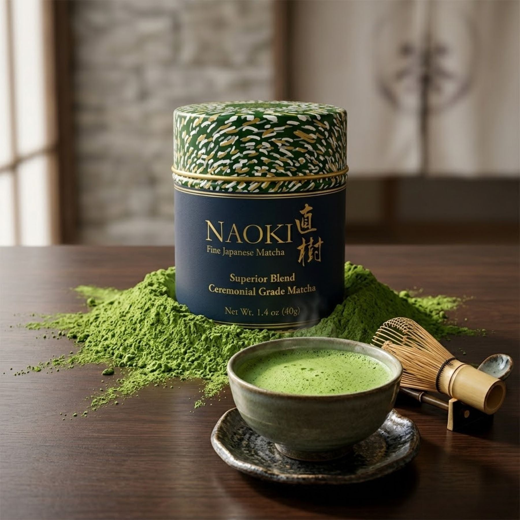 Naoki Matcha  Ceremonial –  40g Té  Matcha Japonés Autentico de Primera Cosecha