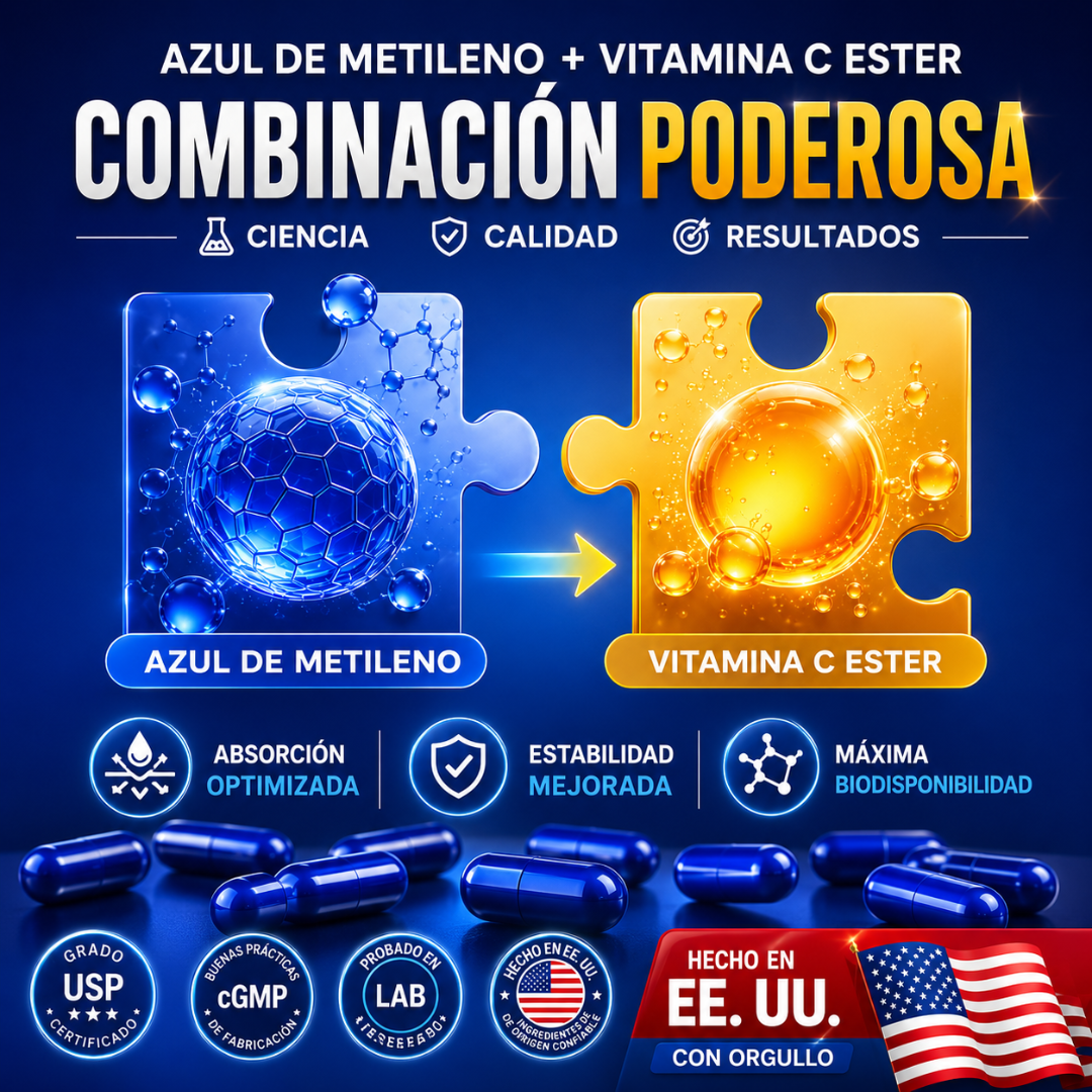 Bluesun®-  Apoyo para la Neuropatía Azul de metileno en cápsulas