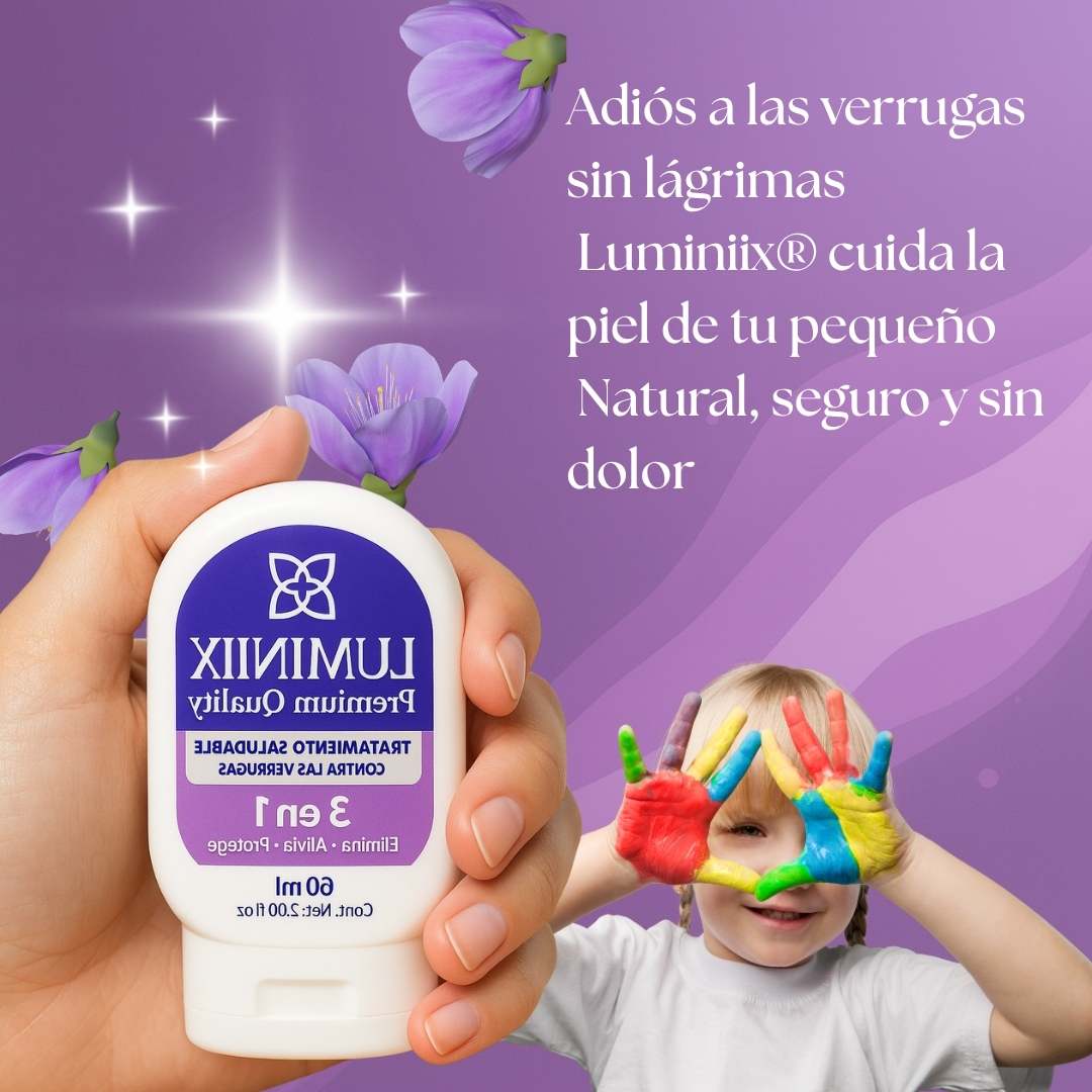 Eliminador de Verrugas-Luminiix Crema® Para los más pequeños.