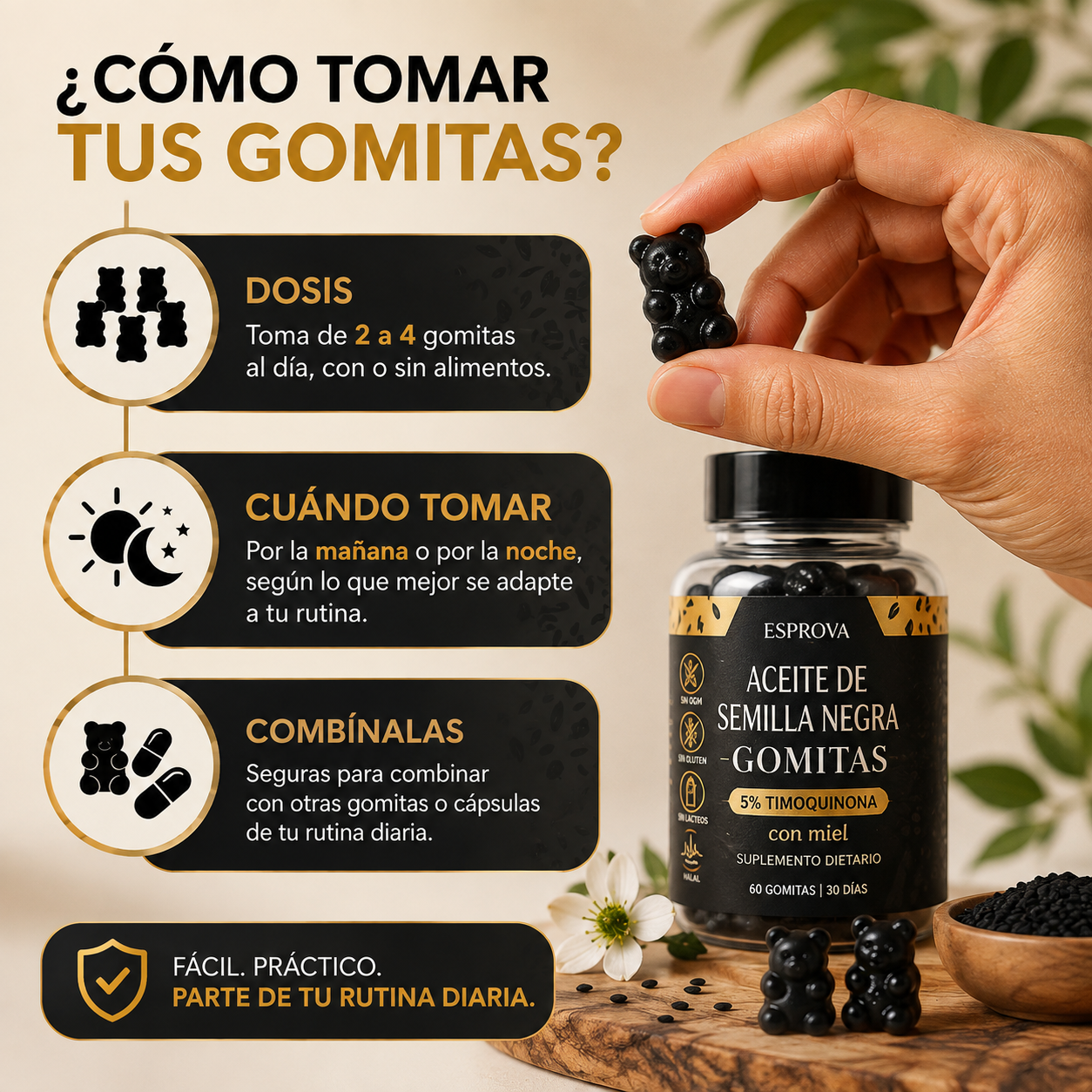 Esprova®- Gomitas de aceite de semilla negra